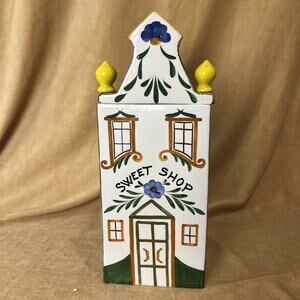 Meiselman Imports SWEET SHOP Cookie Jar Made in Italy Cottage Core